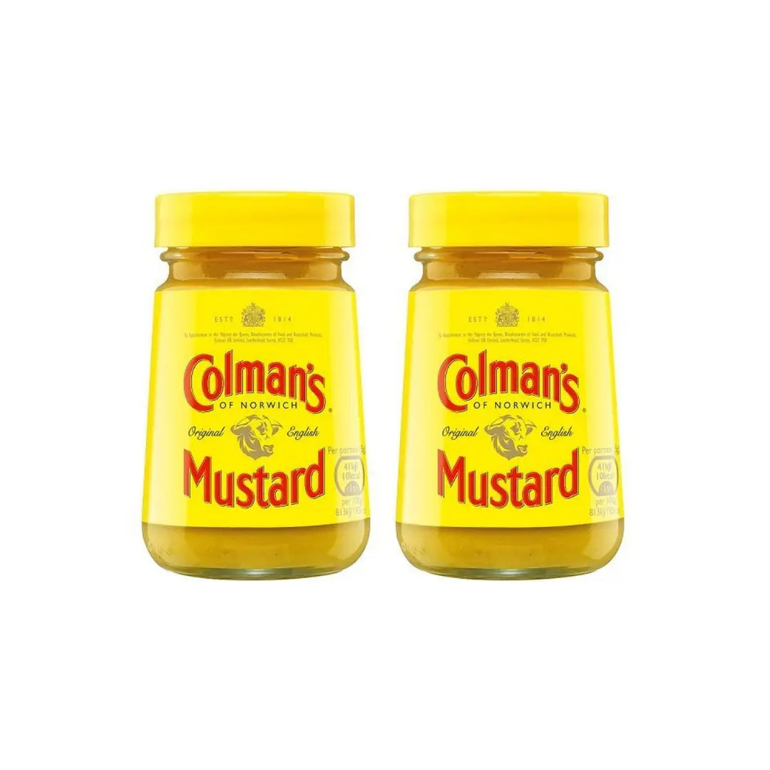 Colman's Mustard Glass Jar 100g (PACK OF 2)