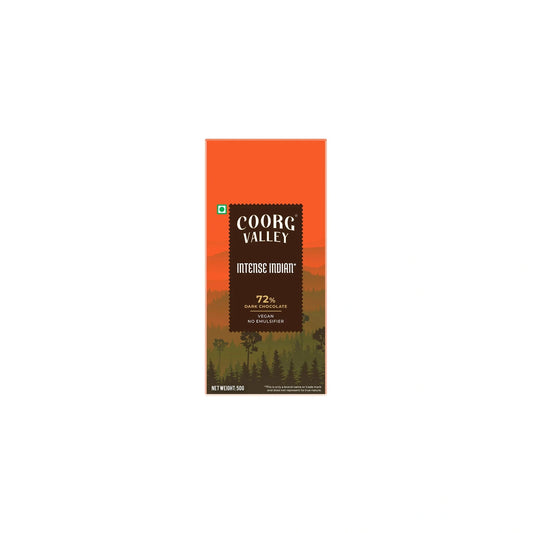 Coorg Valley Intense Indian Dark Chocolate 50g