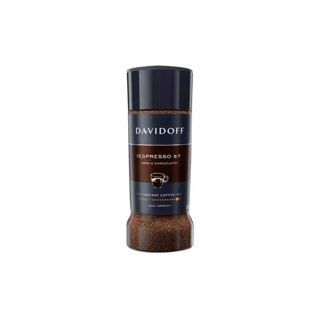 Davidoff Espresso 57 Intense Dark And Chocolate Instant Ground Coffee Jar 100g