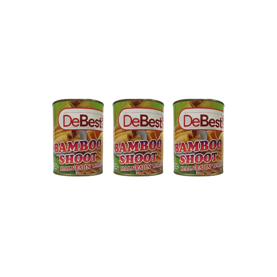 De Besto Bamboo Shoot Halves in Water 567g (Pack of 3)