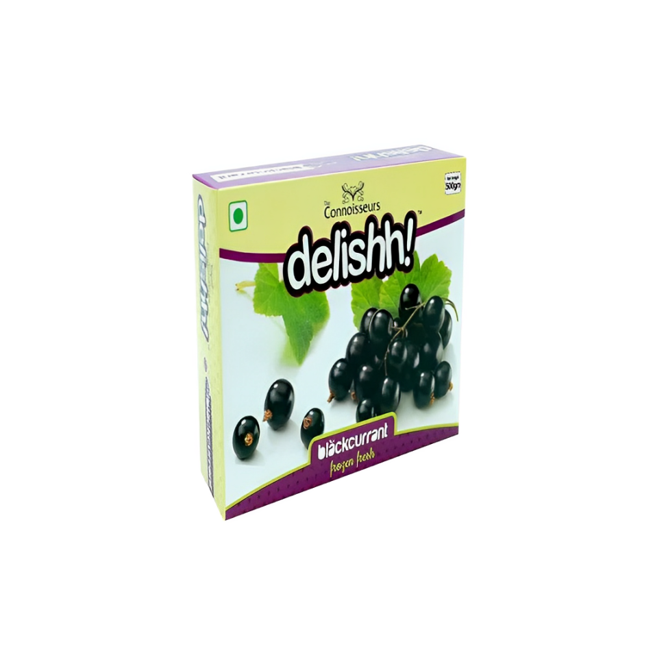 Delishh Blackcurrant - Frozen Fresh, 500 g