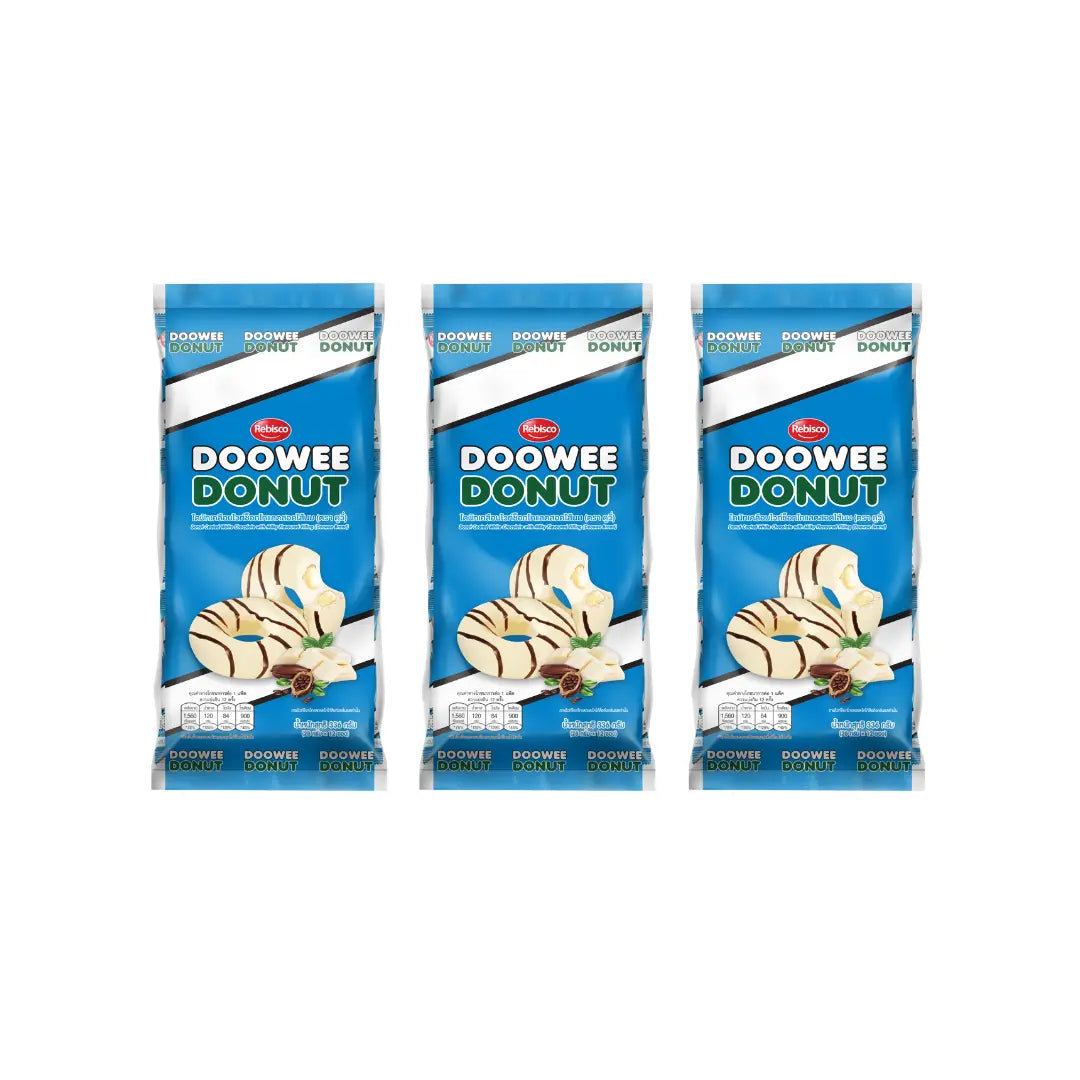 Donut Coated White With Milky Flavored 336g (Pack of 3)