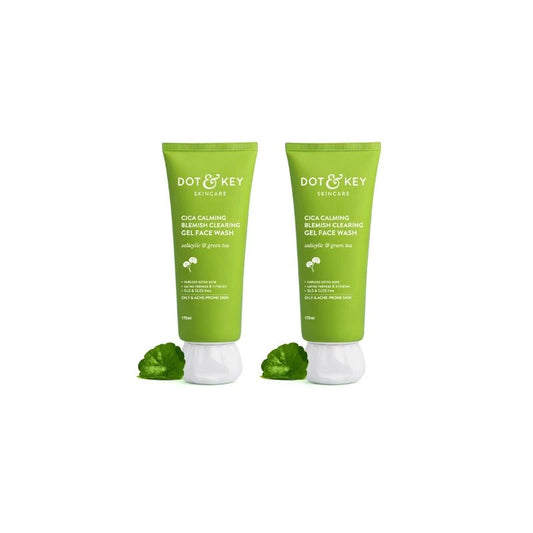 Dot & Key CICA Face Wash for Acne Prone Skin, 100ml (Pack of 2)