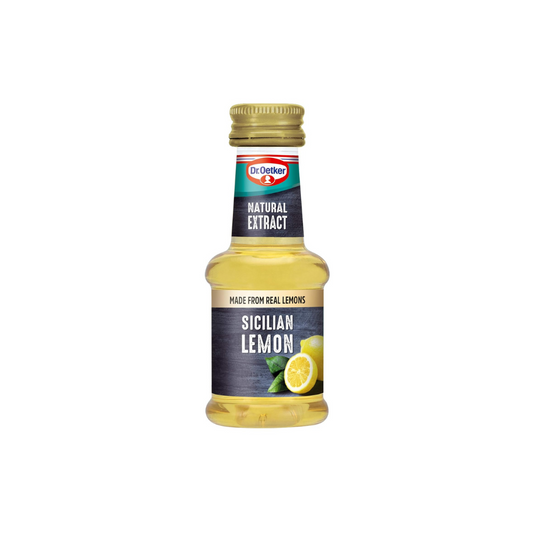 Dr. Oetker Natural Lemon Extract 35ml – Pure Lemon Flavoring for Baking