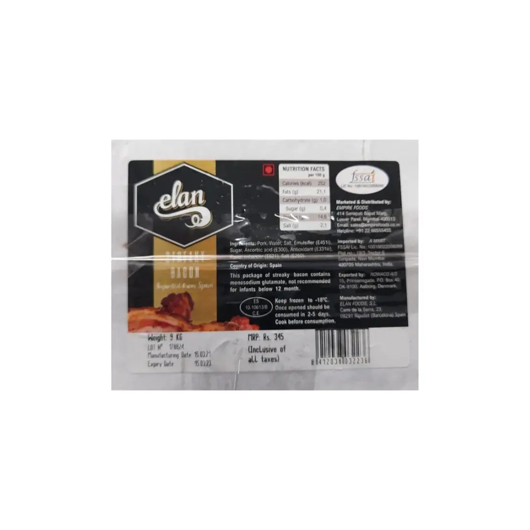 Elan Streaky Bacon 800g
