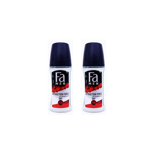 FA Men Attraction Force Dry 72h 50ml (Pack of 2)