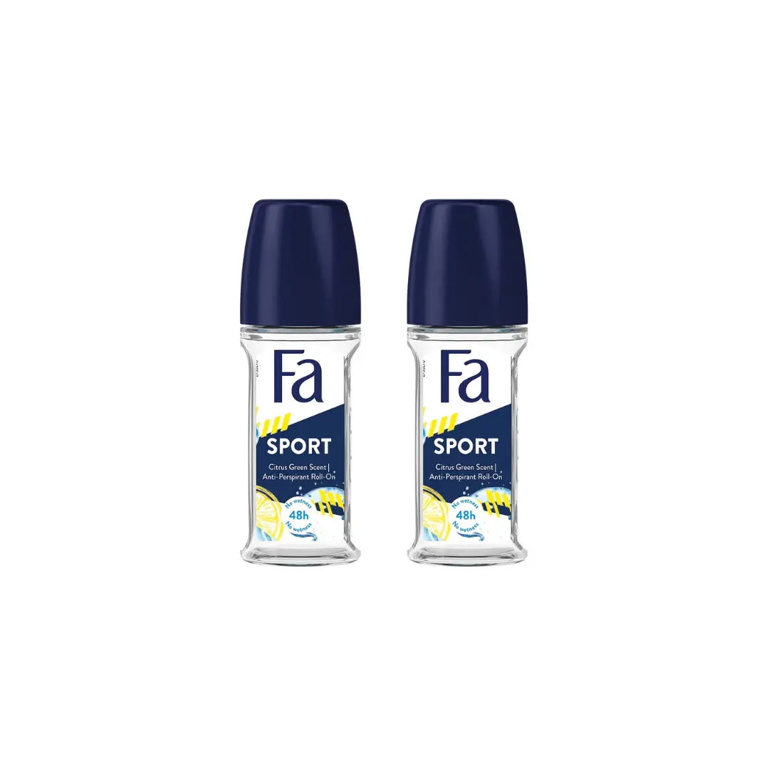 Fa SPORT Energizing Fresh 48h Anti-Prespirant Roll on Deo 50 ml (Pack of 2)