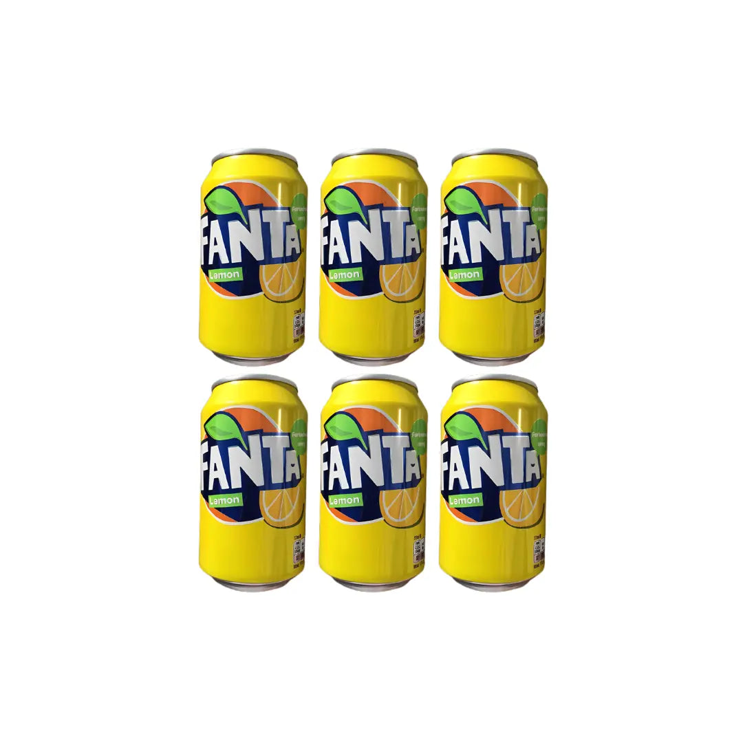 Fanta lemon Flavoured Drink 330ml (pack of 6)