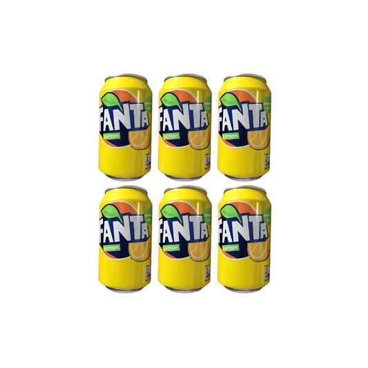 Fanta lemon Flavoured Drink 330ml (pack of 6)