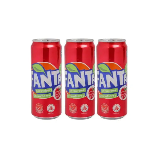 Fanta Strawberry Can – 330ml Cans (Pack of 3)