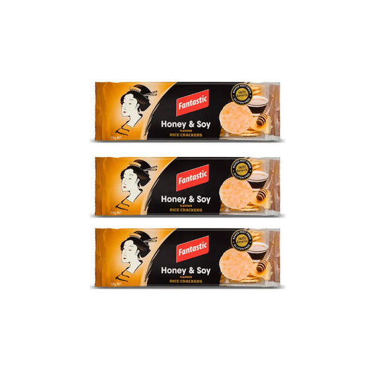 Fantastic Honey & Soy Crackers 100g (Pack of 3)
