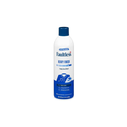 Faultless Heavy-Duty Spray Starch 567g - Premium Fabric Stiffener for Crisp Ironing