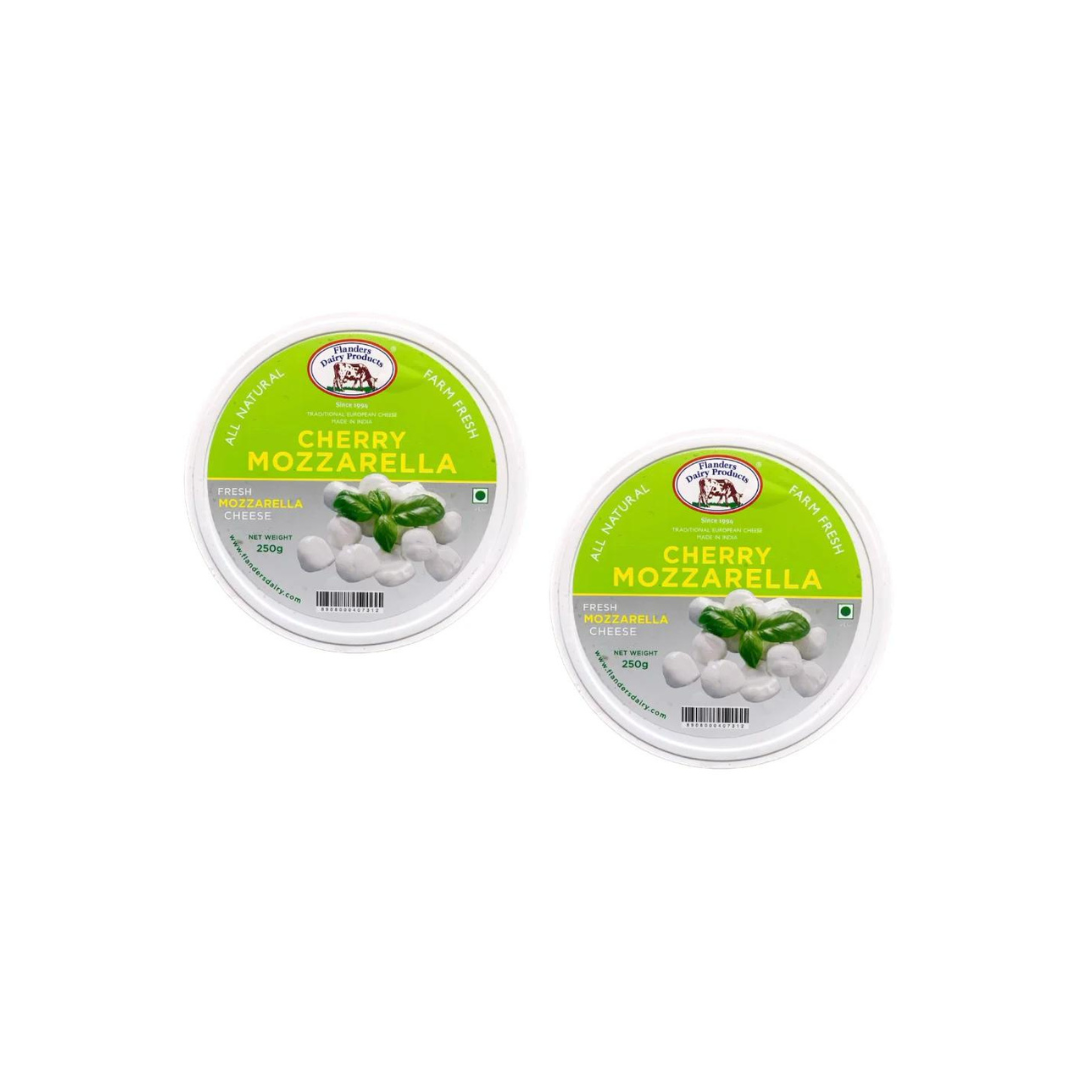 Flanders Dairy Cherry Mozzarella 250g (Pack of 2)
