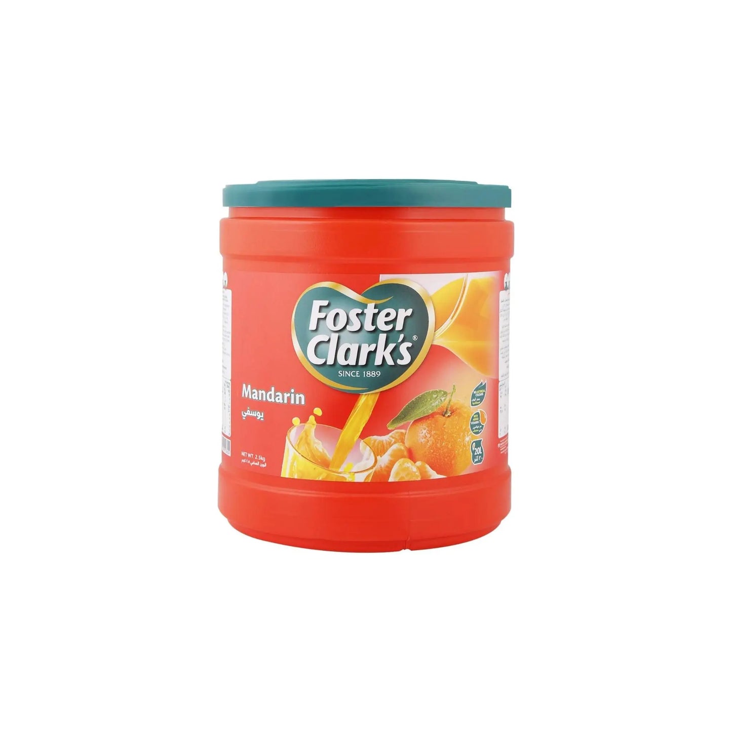 Foster Clark Mandarin Flavored Powder Drink 1.92kg Tub - Makes 18L Luckystore