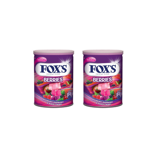 Fox'S Crystal Clear Candy Berries Flavoured 90g (Pack of 2)