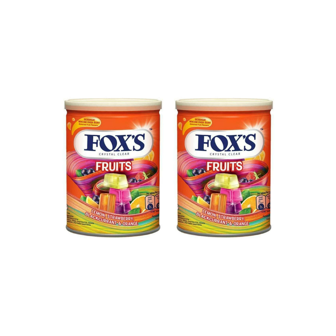 Fox's Crystal Clear Fruits Tin 180g (PACK OF 2)