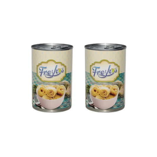 Freshos Hearts of Artichokes in Brine, 400 g White & Teal (Pack of 2)