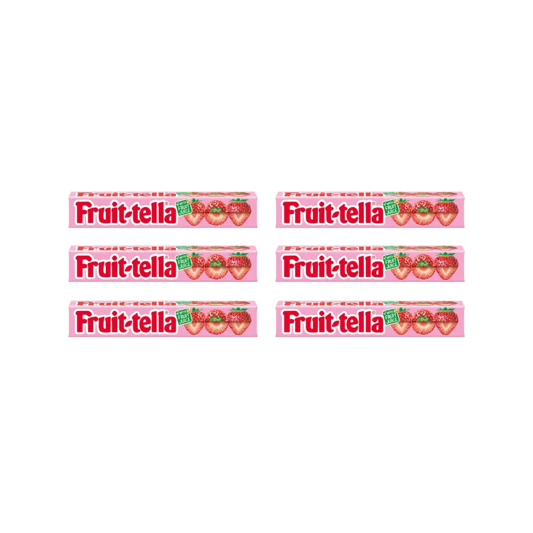Fruit-tella Strawberry Flavour, 36g (Pack of 6) 