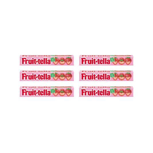 Fruit-tella Strawberry Flavour, 36g (Pack of 6) 