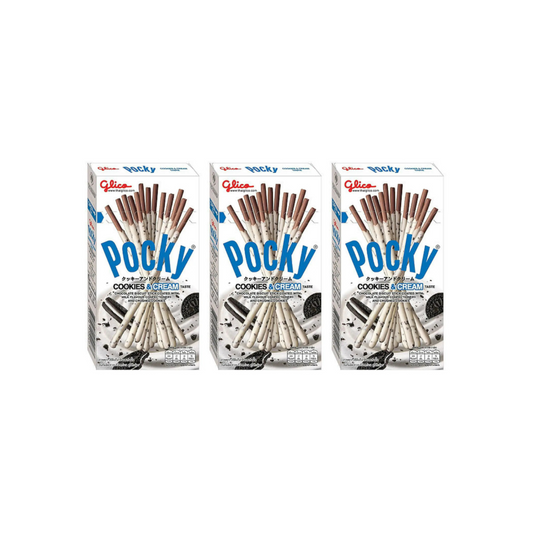 Glico Pocky Cookies & Cream Sticks 47g (Pack of 3)