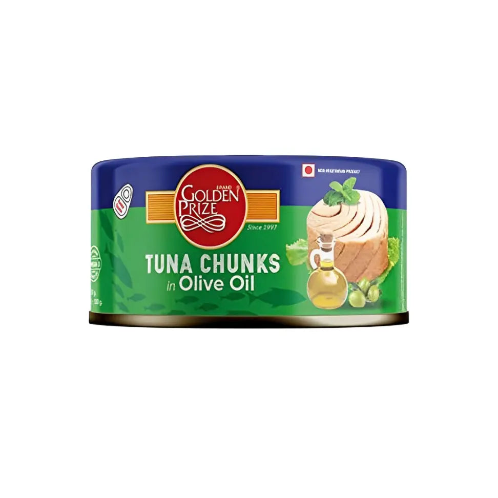 Golden Prize Tuna Chunks in Olive Oil 185g luckystore
