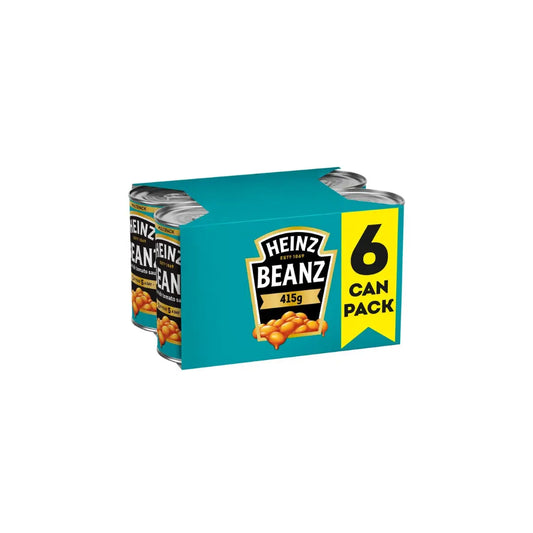 HEINZ Beanz In Tomato Sauce, Baked, 415 Gram, (Pack Of 6) 