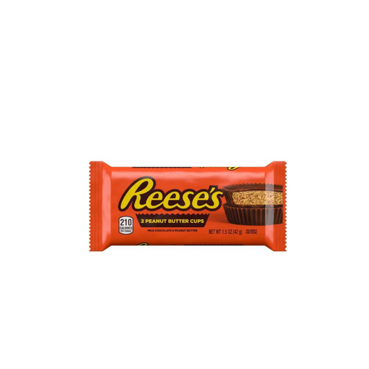 HERSHEY'S Reese's 2 Peanut Butter cups Milk Chocolate Imported 42g