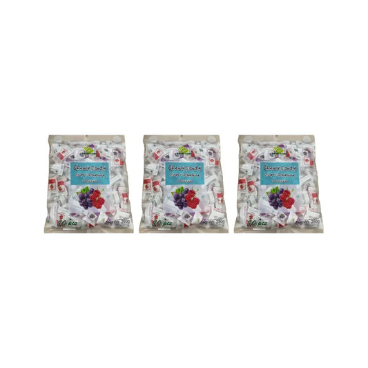 Haoliyuan Chewy Candy, Grape & Raspberry Flavour 280g (Pack Of 3)
