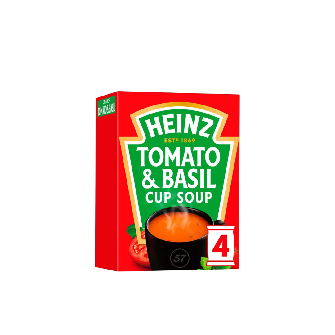 Heinz cream of tomato & basil cup soup 100g