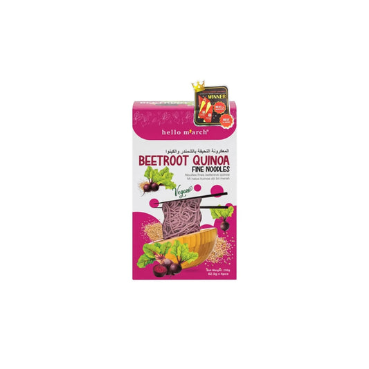 Hello M'arch Beetroot Quinoa Fine Noodles 250g