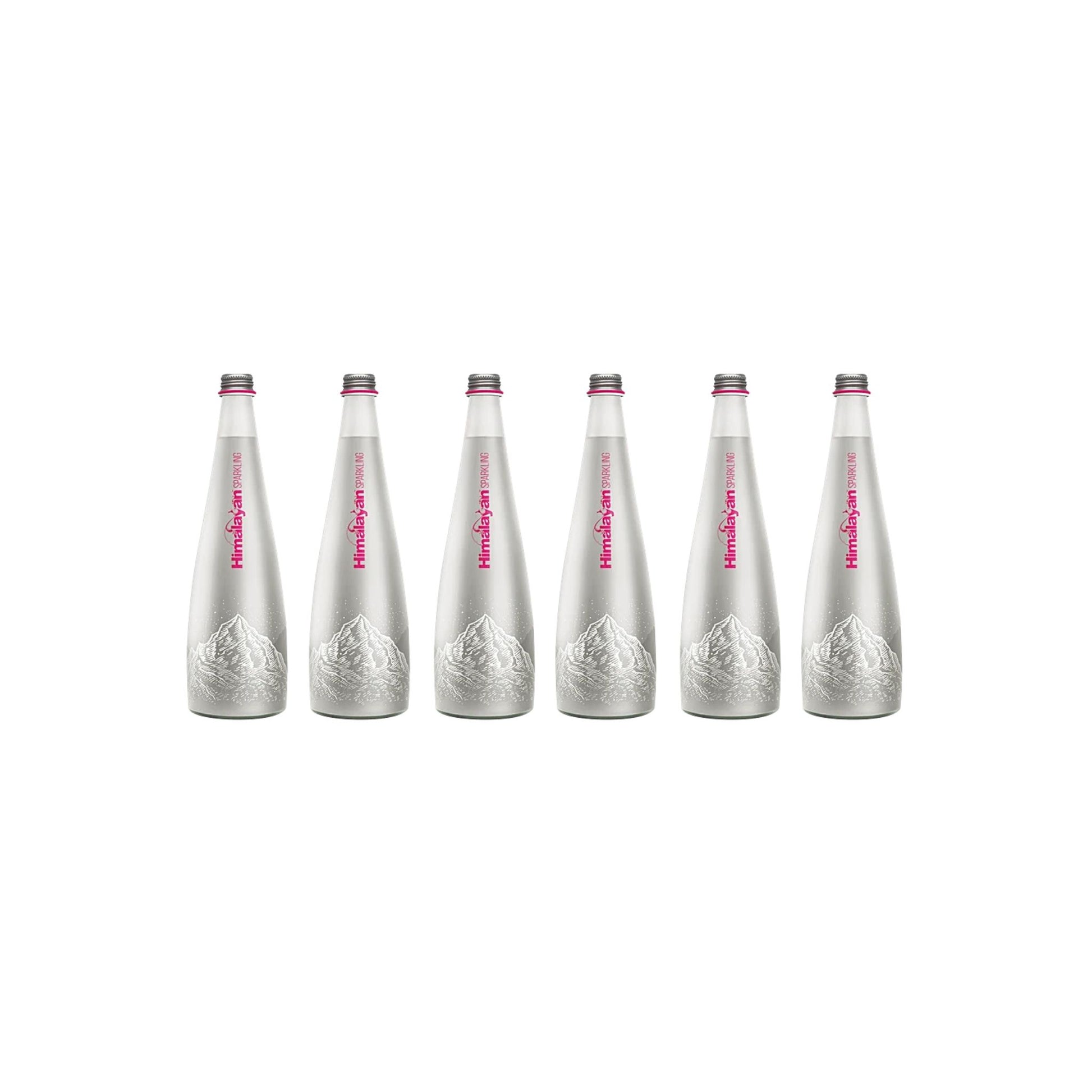 Himalayan Sparkling Water 750ml Glass Bottle Pack of 6 Premium Mineral Water India