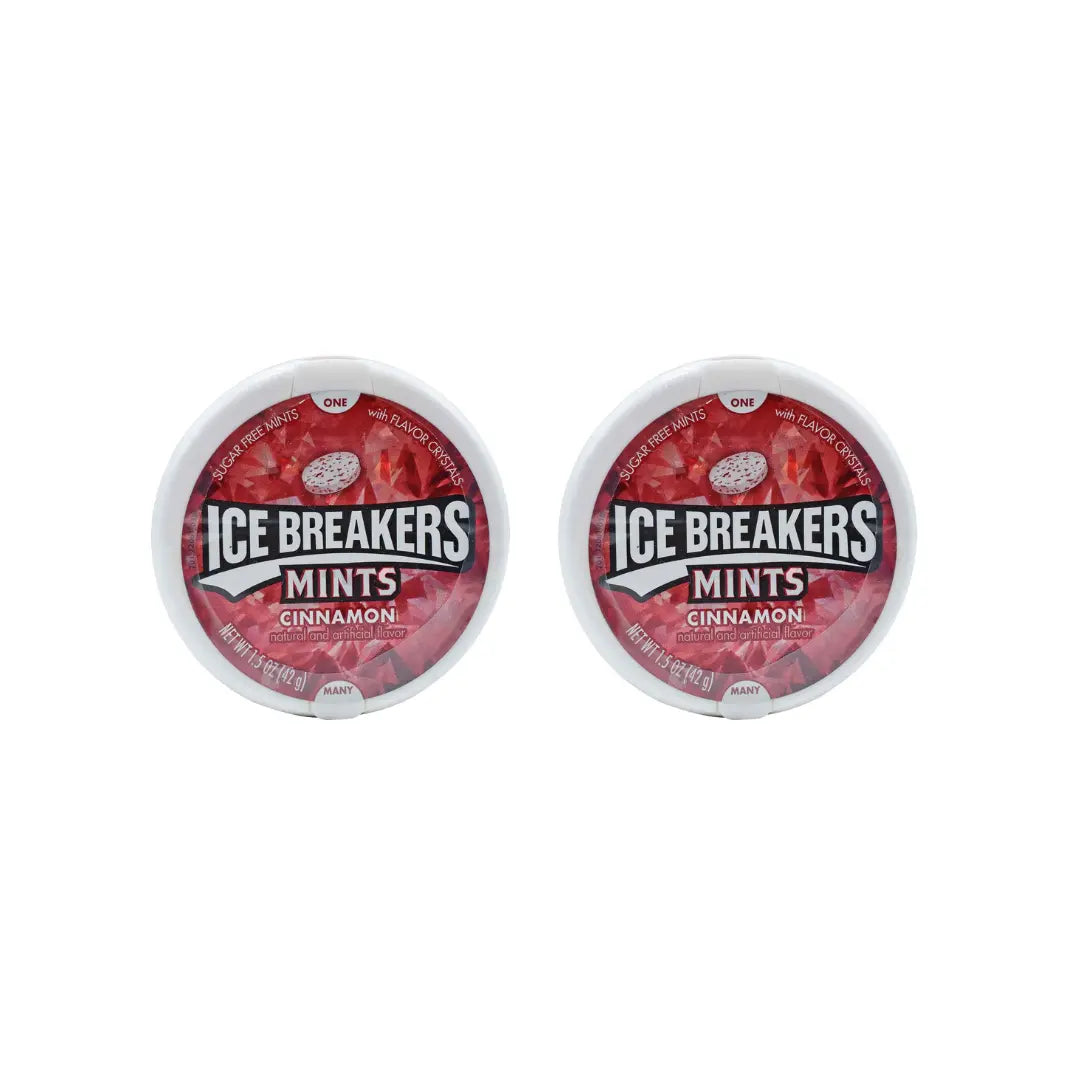 Ice Breakers Cinnamon Sugar-free Mints (42 Gms) (PACK OF 2)