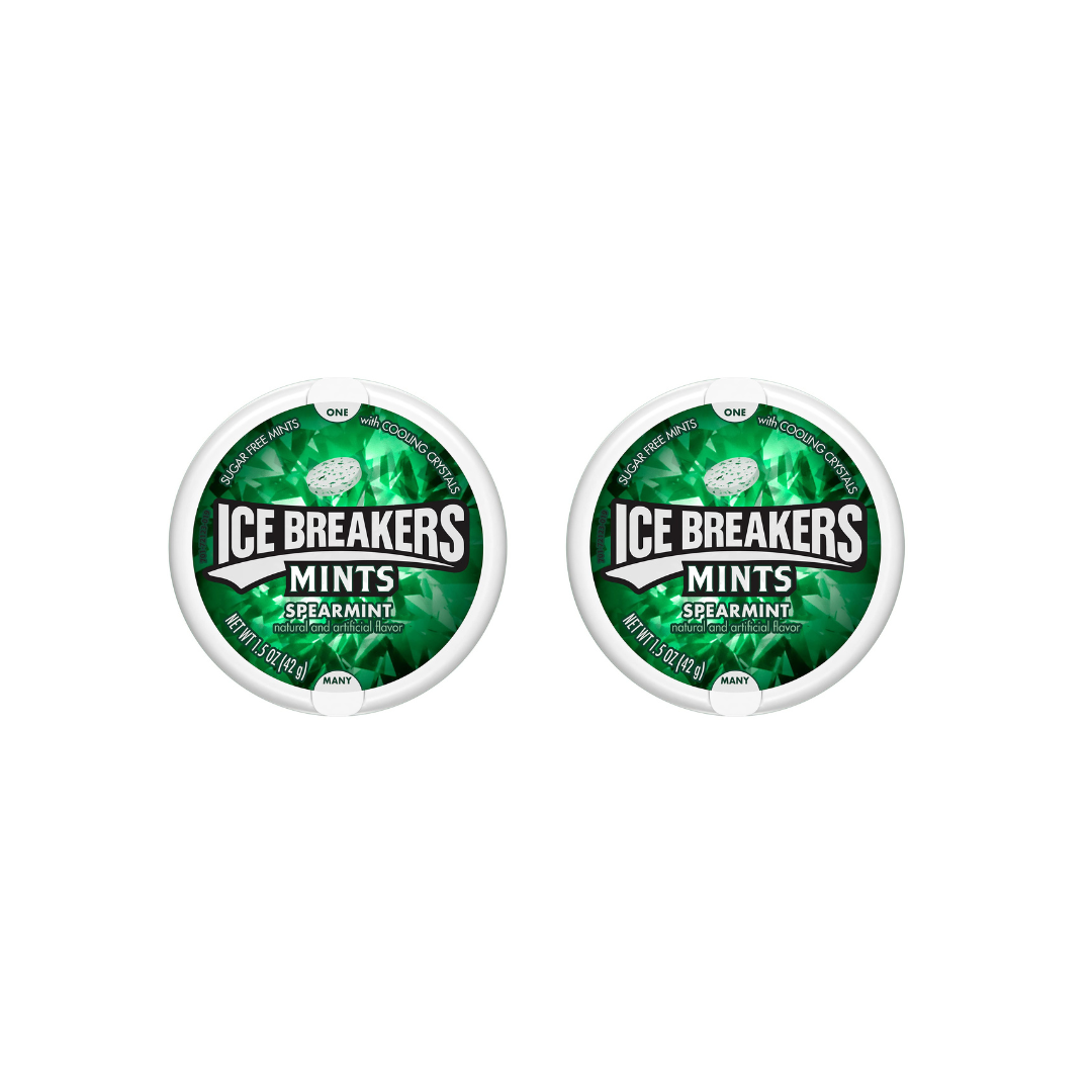 Ice Breakers Spearmint Mints 42G (Pack of 2)