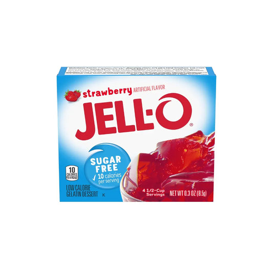 Jell-O Strawberry Sugar-Free Gelatin Mix 8.5g