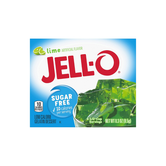 Jell-O Lime Sugar Free Gelatin Dessert Mix 8.5g