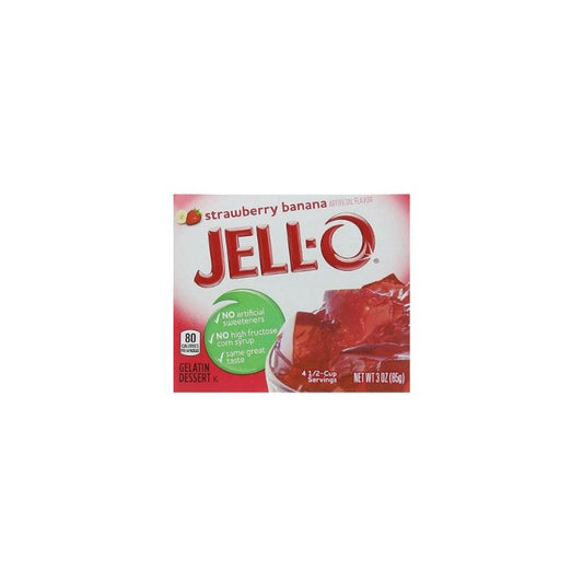 Jell-O Strawberry and Banana Gelatin Dessert 85g 