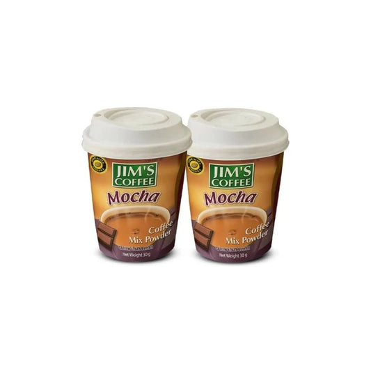 Jim's Instant Cup Coffee Mocha 30g (Pack of 2)