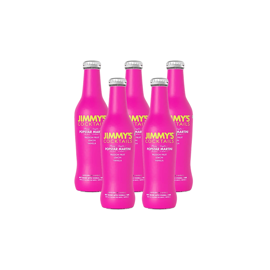 Jimmys Cocktails Popstar Martini 250ml (Pack of 5) 