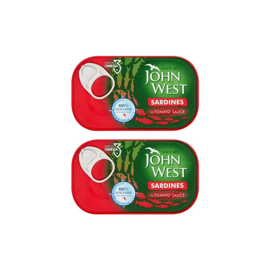 John West sardines in tomato sauce 160g (Pack of 2)