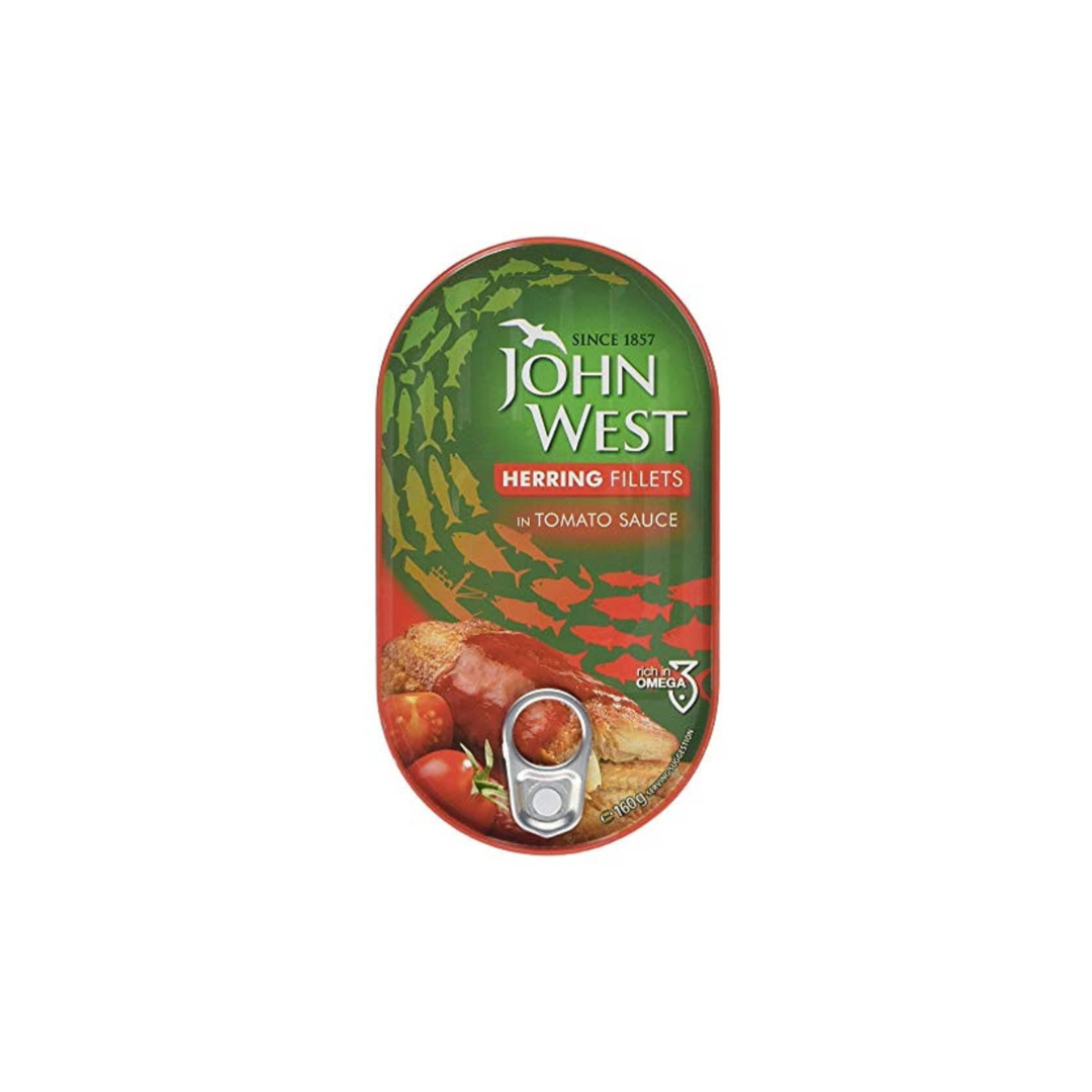 John West herring fillets in tomato sauce 160g