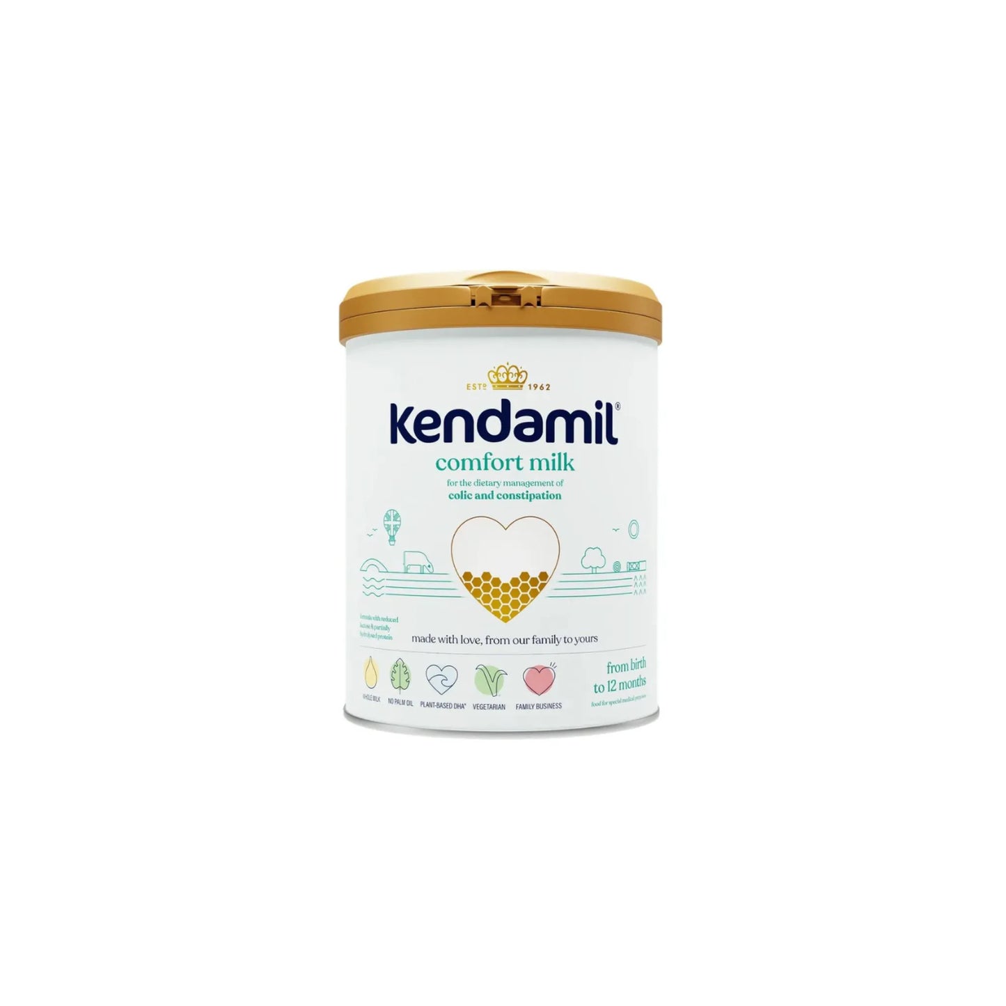 Kendamil Comfort Milk 800g Whole Milk Comfort Formula for Colic and Constipation From Birth to 12 Months