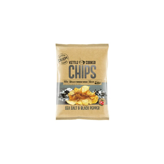 Kettle Cooked Chips Sea Salt & Black Pepper 150 g