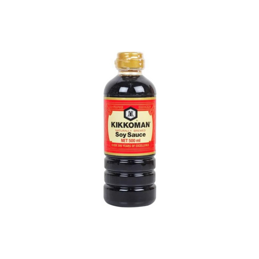 Kikkoman Soy Sauce Pet Bottle, 500 ml