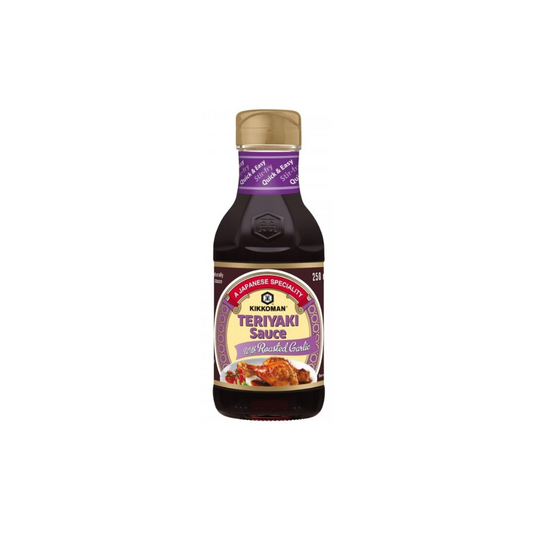 Kikkoman Teriyaki Sauce with Roasted Garlic, 250 ml