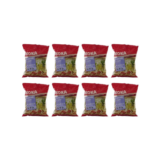 Koka Instant Noodles - Pepper Crab Flavor, 85g (Pouch x 8)
