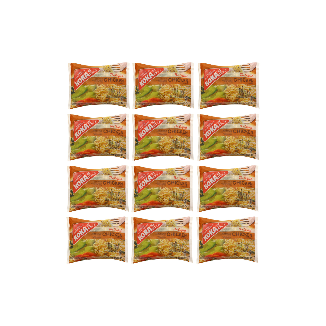 Koka Oriental Instant Noodles The Original Chicken Flavour 85 gm- (Pack of 12)