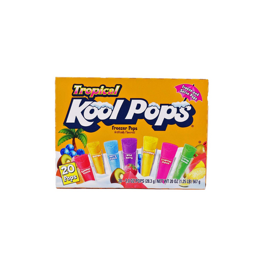 Kool Pops Tropical Freezer Pops 20 Pops - Pack of 1 (Imported)