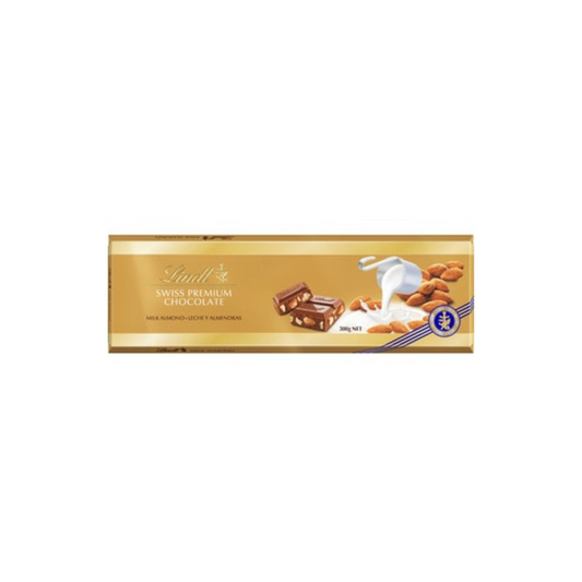 LINDT Swiss Premium Chocolate Milk Almonds (300g)
