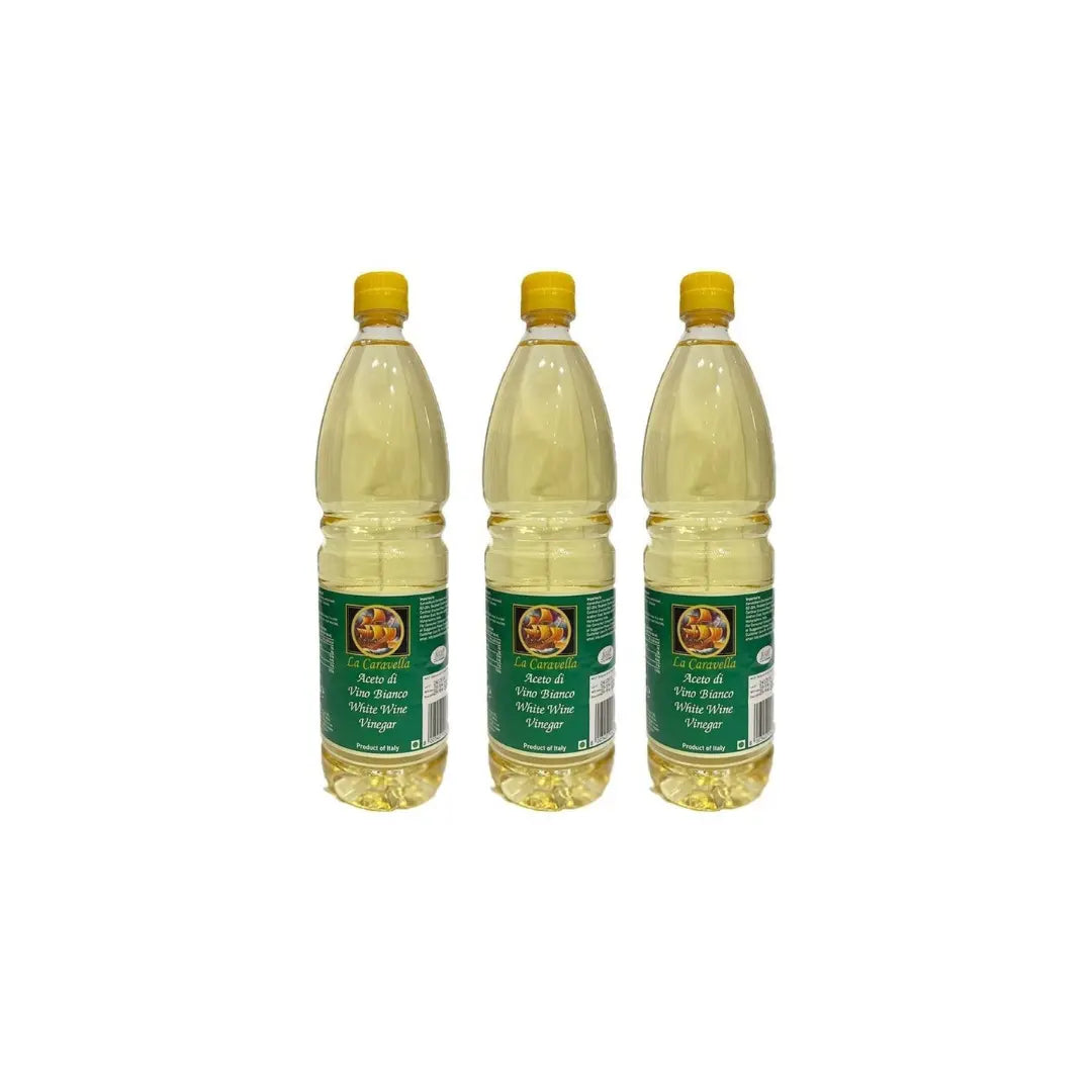 La Caravella White Wine Vinegar 1L (Pack of 3)