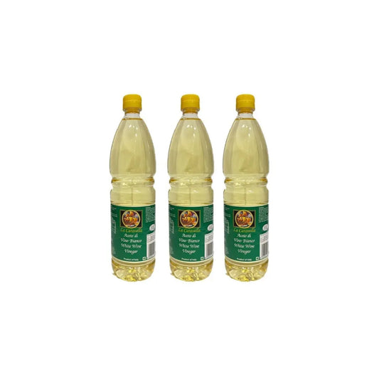 La Caravella White Wine Vinegar 1L (Pack of 3)